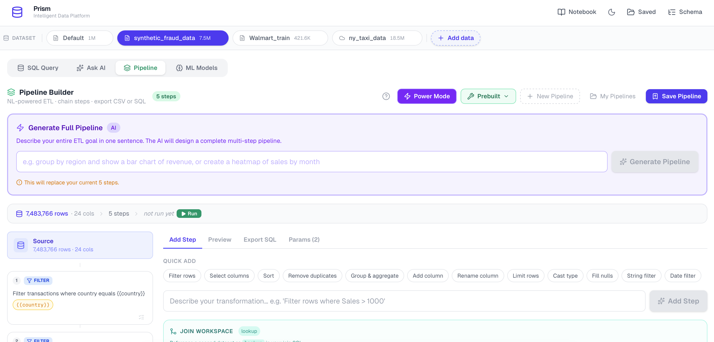 Pipeline Builder